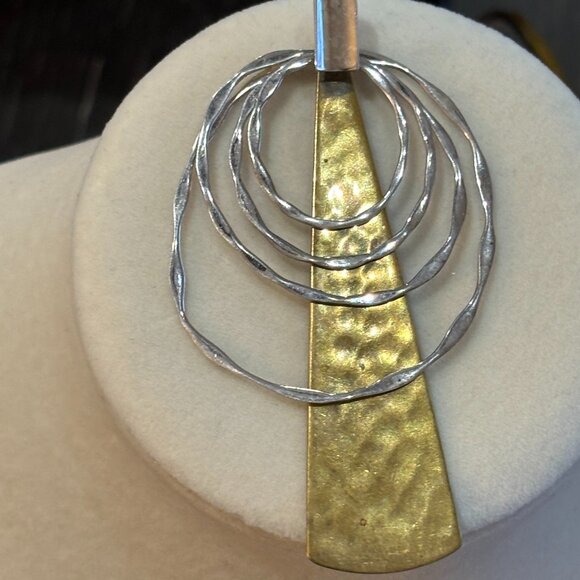 Robert Lee Morris (RLM) Studio Sterling Silver- Brass Necklace - Picture 1 of 13